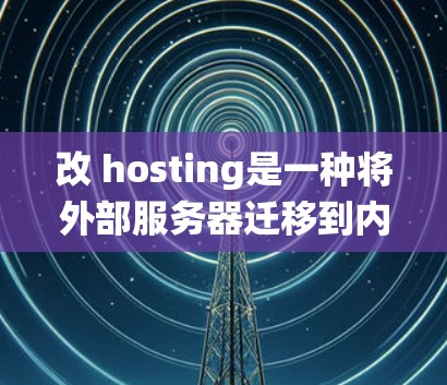 改 hosting是一种将外部服务器迁移到内部服务器的技术，旨在提升服务器利用率和系统效率。以下是对改 hosting的科学上网方法的详细总结
