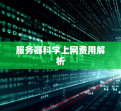 服务器科学上网费用解析