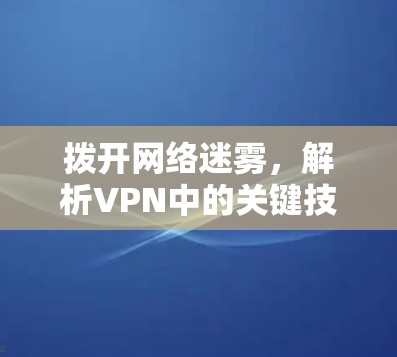 拨开网络迷雾，解析VPN中的关键技术与安全策略