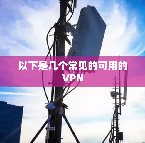 以下是几个常见的可用的VPN