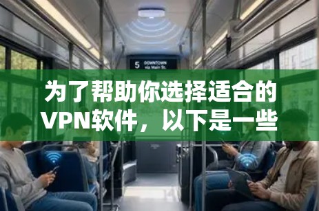 为了帮助你选择适合的VPN软件，以下是一些建议和推荐，根据你的使用场景和需求进行综合考虑