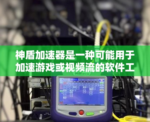 神盾加速器是一种可能用于加速游戏或视频流的软件工具。虽然可能有特定的功能，但其使用方法可能因版本而异。以下是一个详细且安全的使用指南