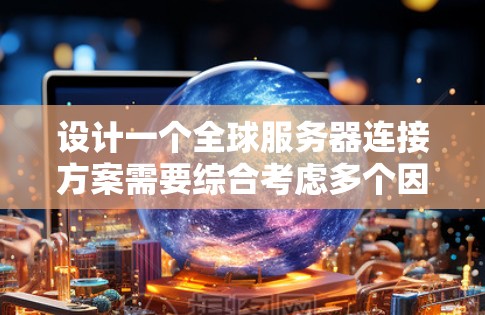 设计一个全球服务器连接方案需要综合考虑多个因素，确保网络高效、可靠并安全。以下是一个结构化的解决方案