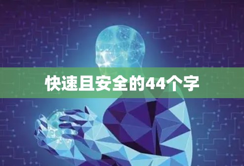 快速且安全的44个字